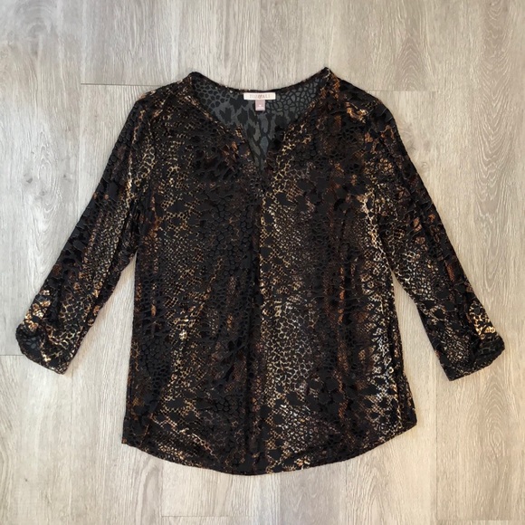 Crushed velvet Roz & Ali top - Picture 8 of 8